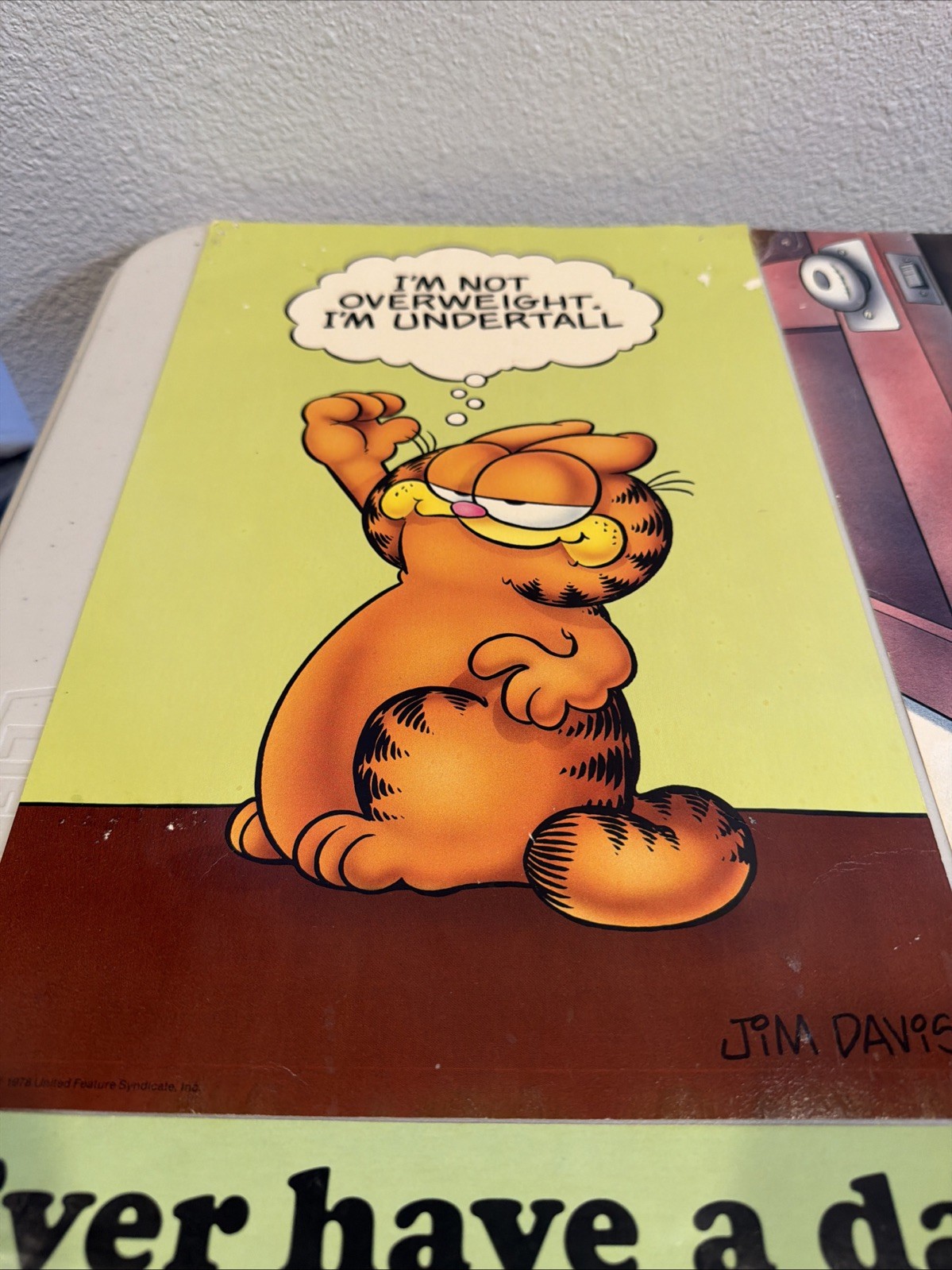 Lot of 5 Vintage Garfield Argus Posters Fair Condition 1980s Comic Art 13.5” 9”