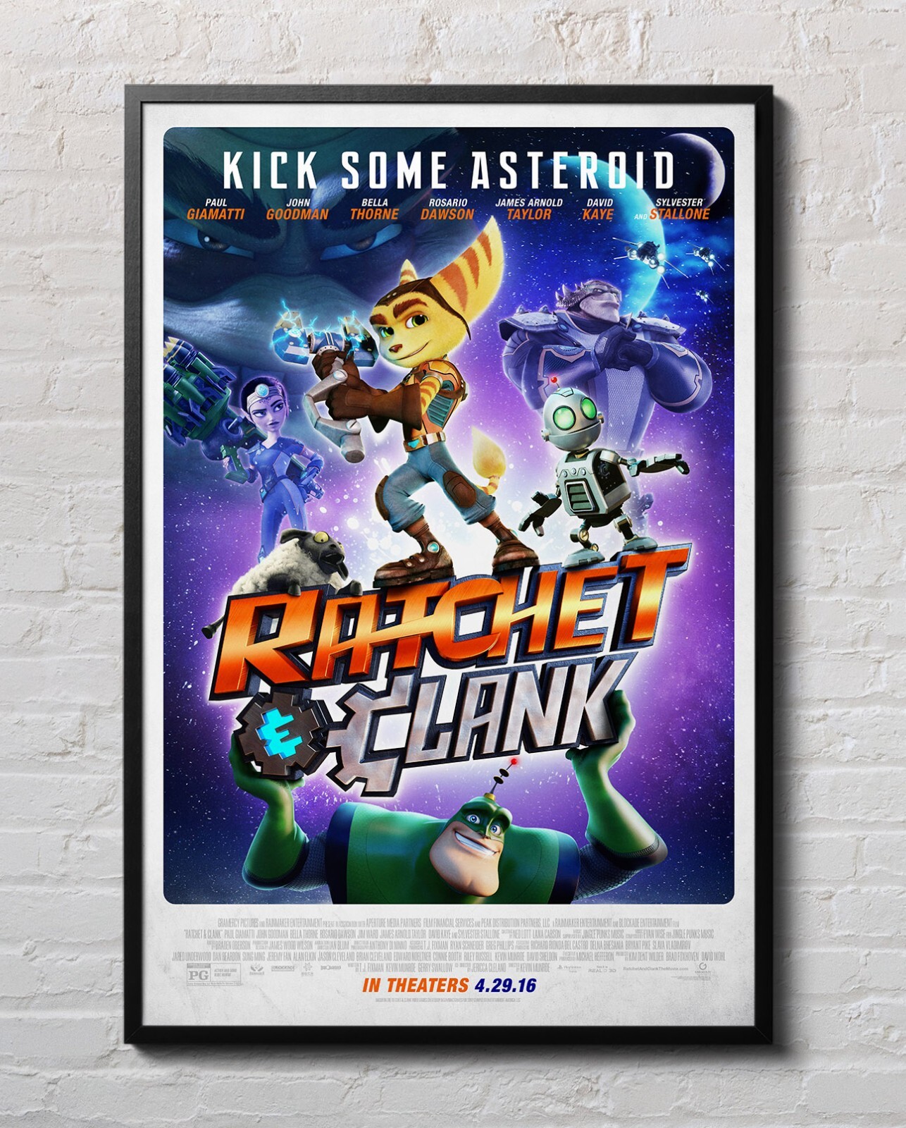 Ratchet and Clank 2016 Movie Poster 24″x36″ Glossy Unframed 16110
