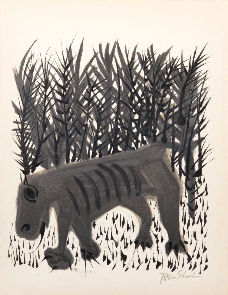 Ben Shahn One Must Know the Animals – Expressive Modernist Print