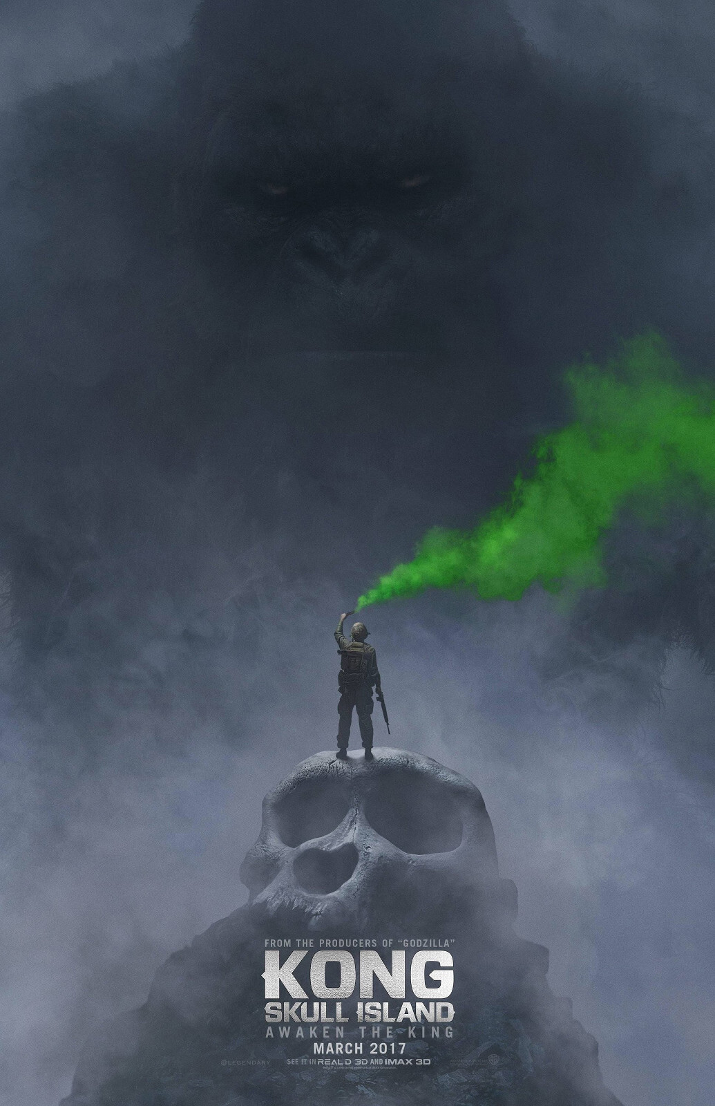 AA2641 Kong Skull Island Film 2017 Smoke Movie Poster 11×17
