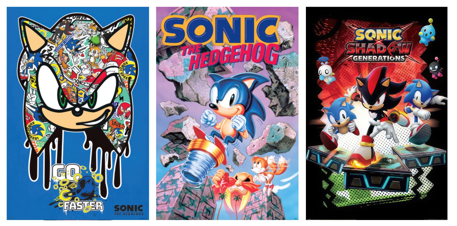 Sonic The Hedgehog – 3 Piece Gaming / TV Show Poster Set (The Favorites 3)