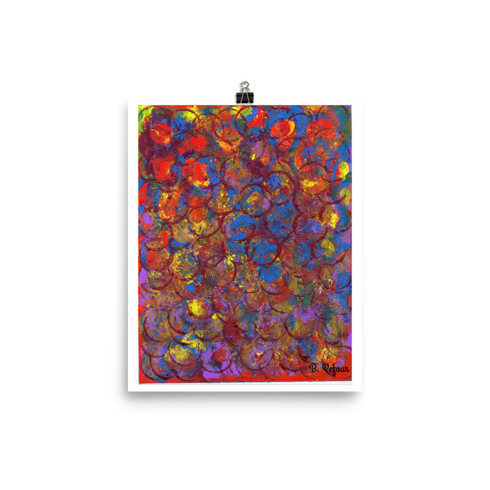 Standing Room Only, Fine Art Reproduction, Abstract Art Print