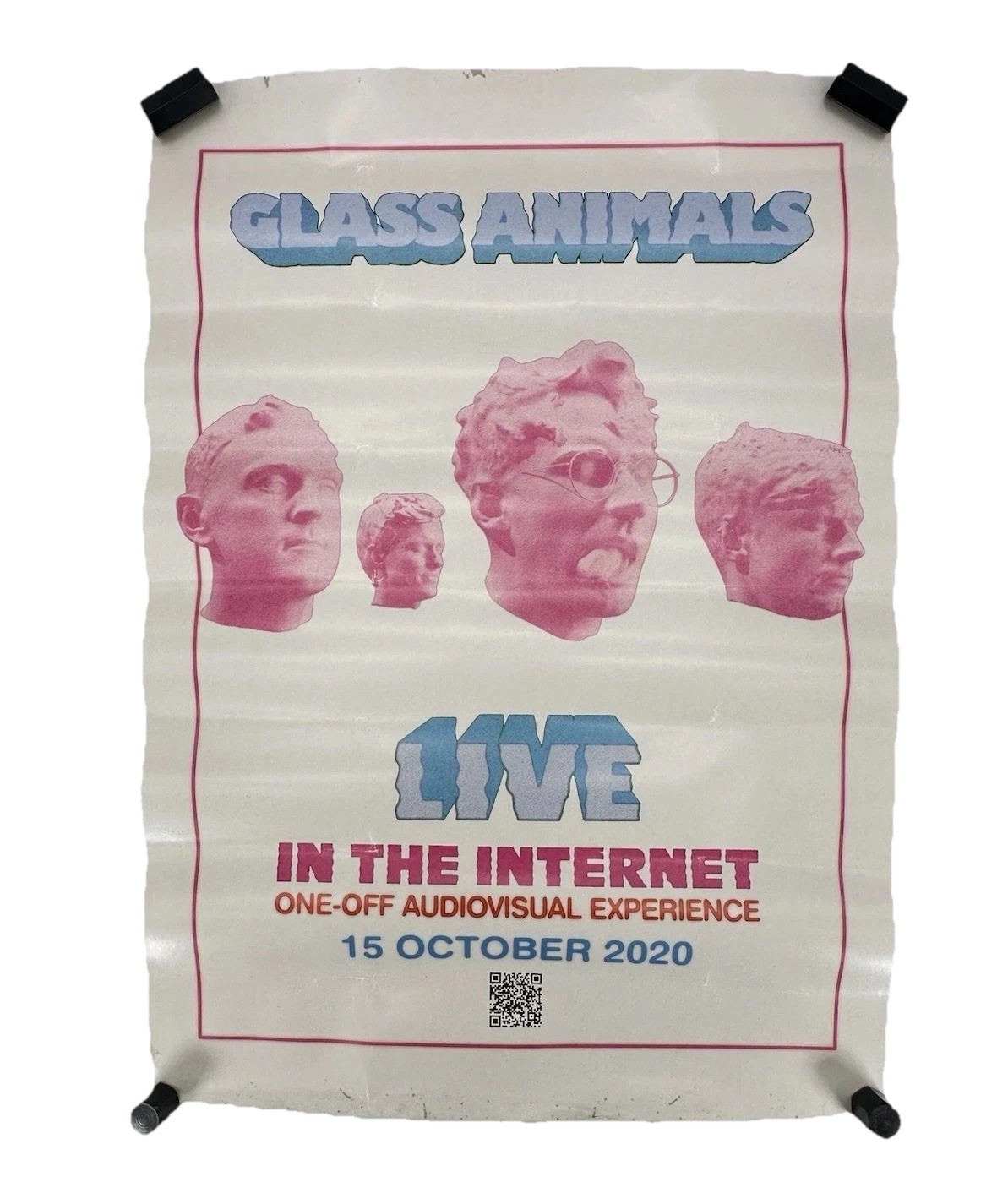 2020 Glass Animals Live In The Internet One-Off Audiovisual Poster 23×16 RARE