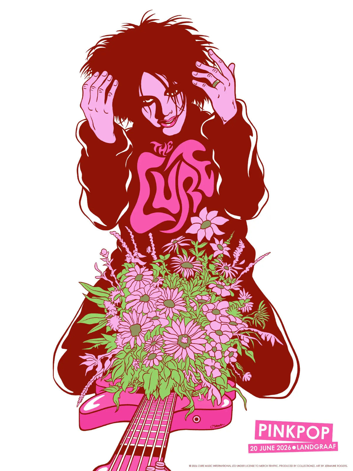 The Cure Pinkpop 2026 Concert Poster June 20 Landgraaf Art Print