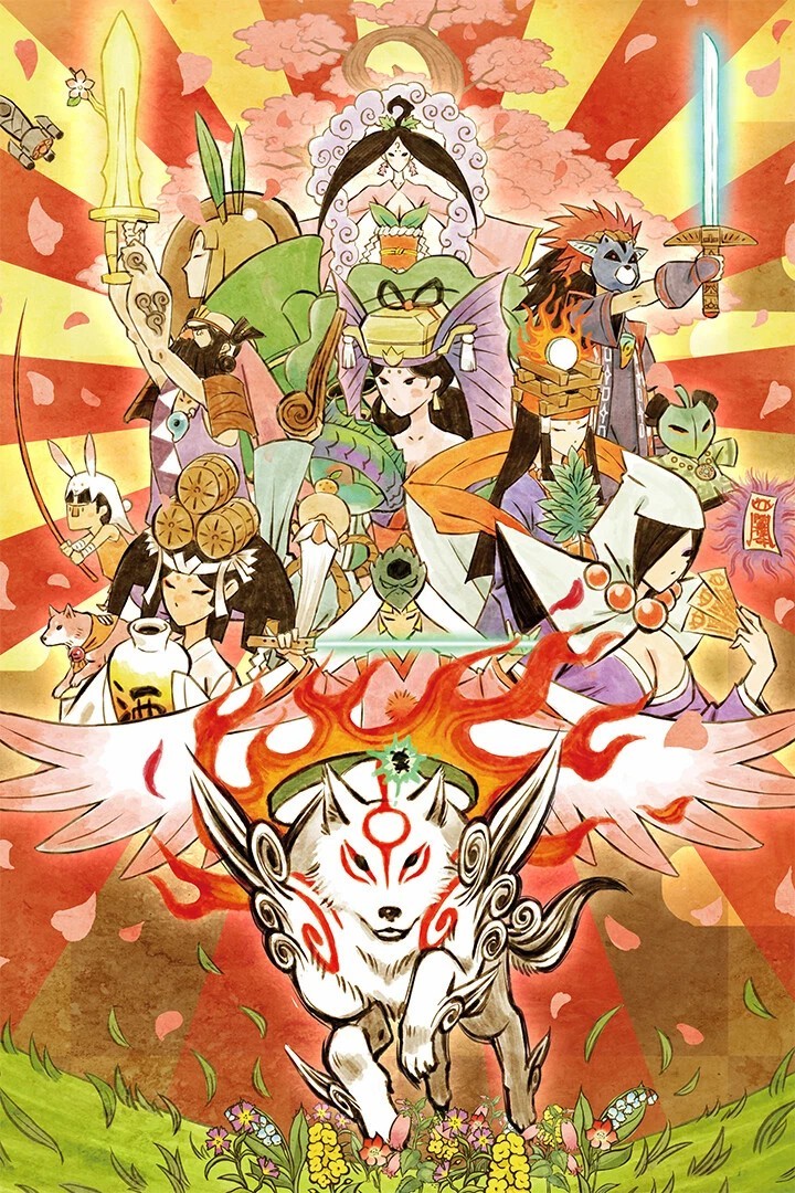 Okami Hd Console Video Games Poster print 14″x20″ inches home decor