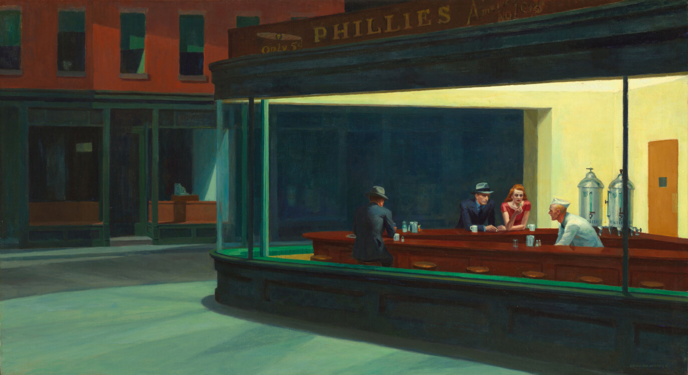 LARGE Nighthawks by Edward Hopper 1942 Painting Poster Print