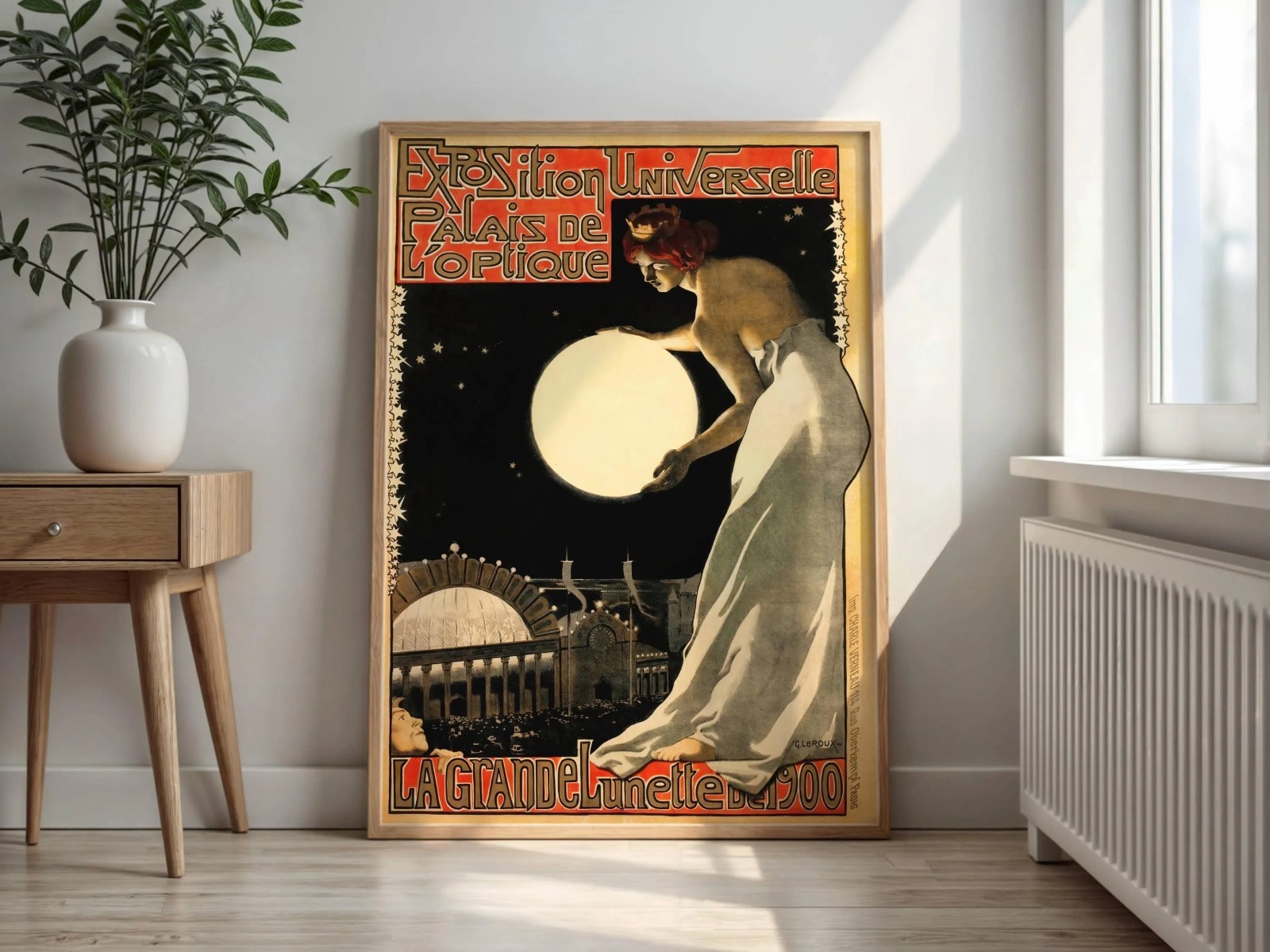 French Palais De L’Optique Advertising Poster Night Architecture Wall Art
