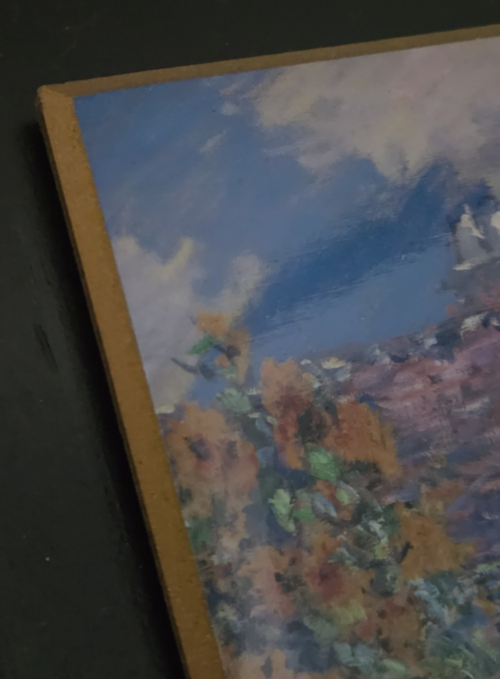 The Artist’s Garden At Vetheuil 1880 Claude Monet Mounted Wood Prod 1970s