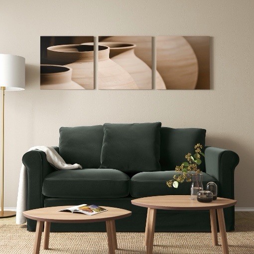 New IKEA 3pk Clay Pots Wall Art By Anita Oakley cm (22×22 «) 505.462.39
