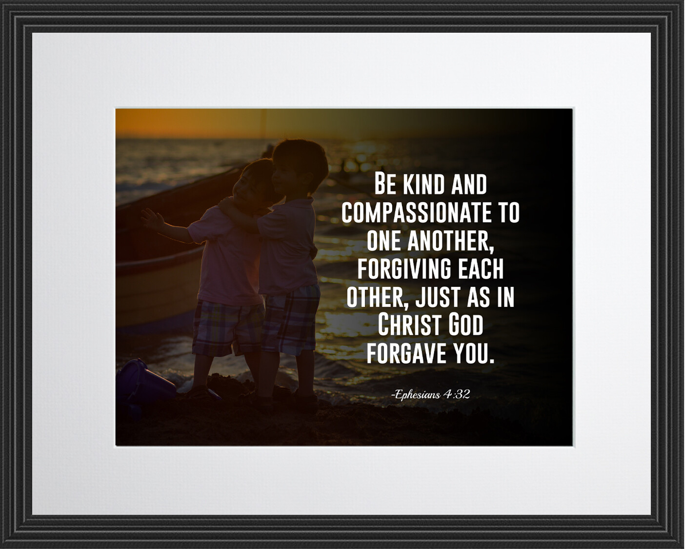 Ephesians 4:32 Be Kind Poster Print Picture or Framed Wall Art