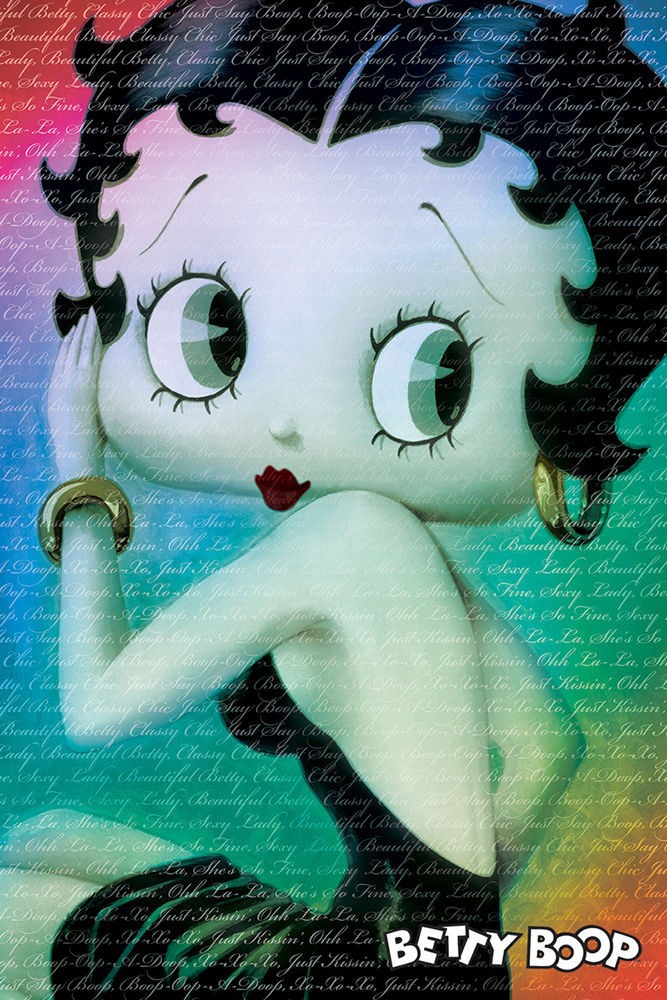Poster Studio B – Betty Boop Words 24×36″ NEW Wall Art Classic Cartoon N241195