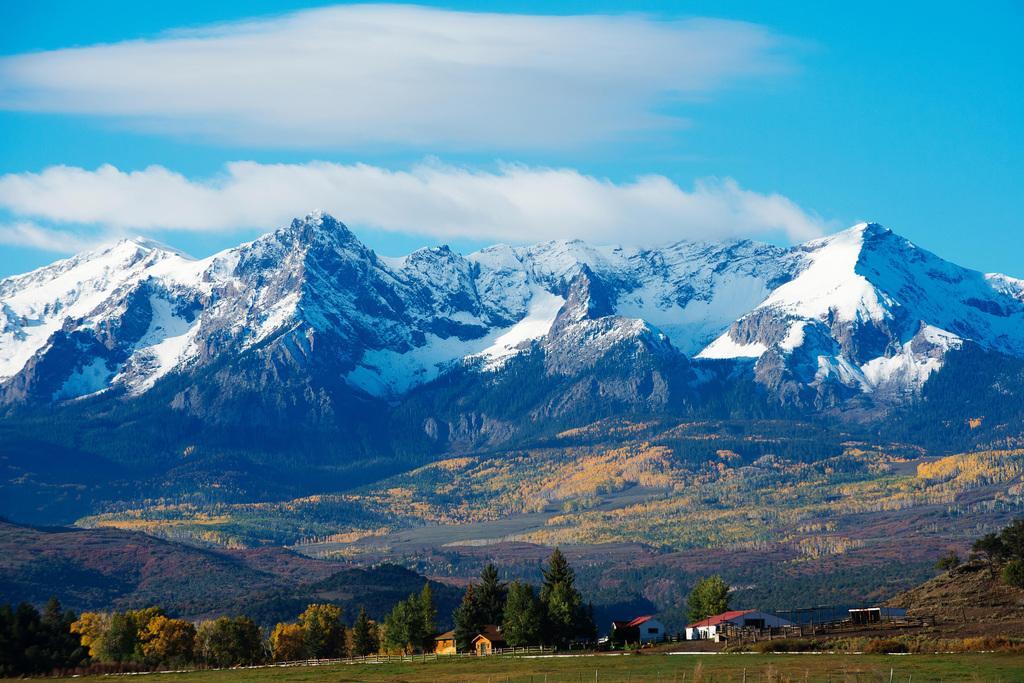 Snow Covered Rocky Mountains Rural Landscape Photo Photograph Poster 24×16