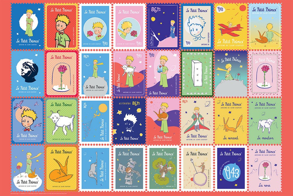 Poster Studio B – The Little Prince Stamps Collage Cartoon 24×36″ NEW P7896