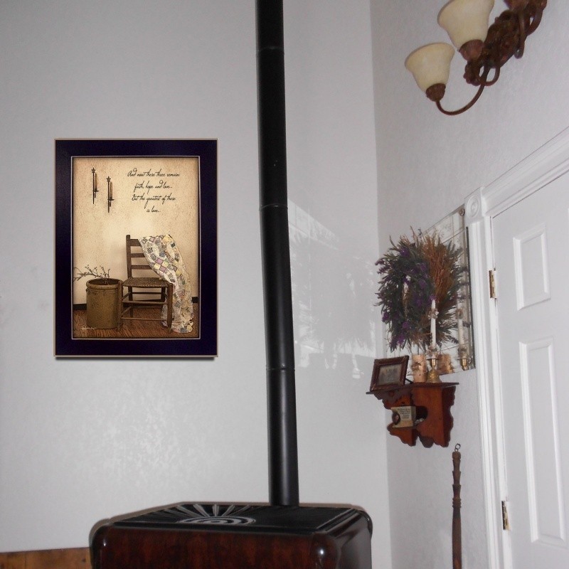 «These Three Remain» Printed Wall Art, Ready To Hang Framed Poster, Wall Decor