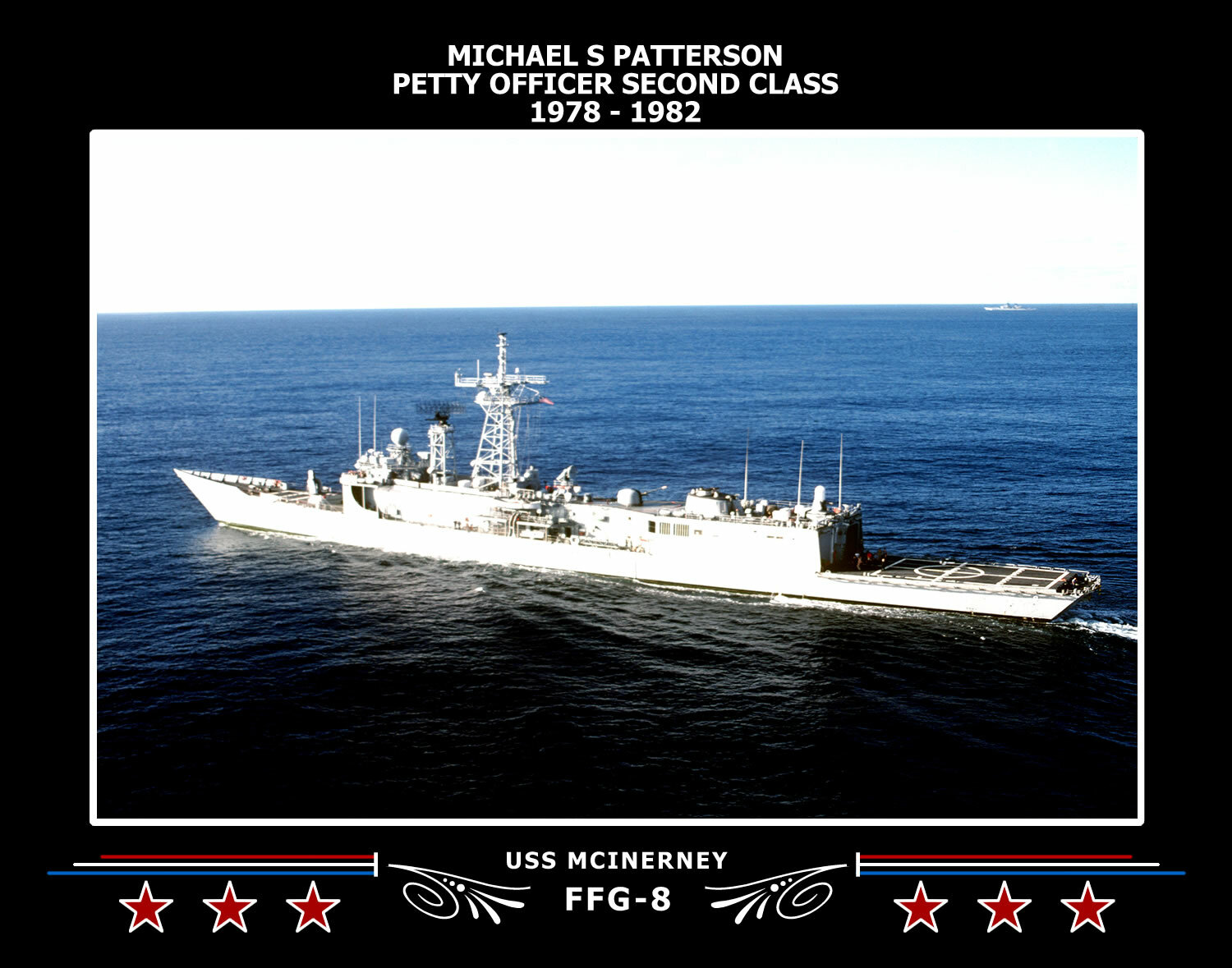 Navy Emporium USS Mcinerney FFG-8 Canvas Photo Print 192FFG8