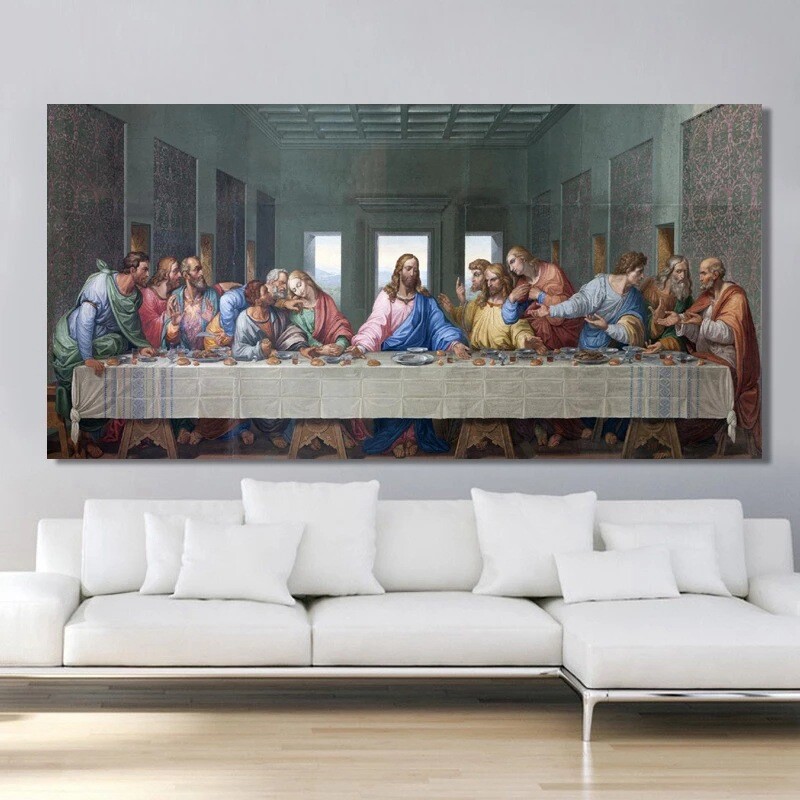 Leonardo Da Vinci «The Last Supper» HD Print on Canvas Painting Wall Art Picture