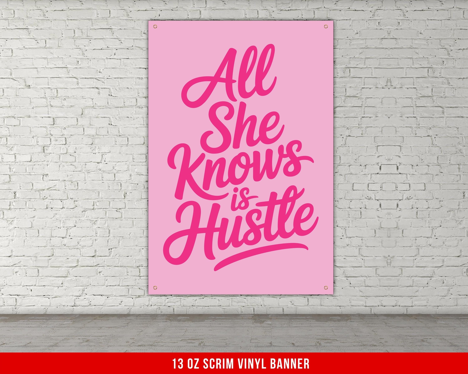 Motivational Gym Banner – Home Fitness Decor Wall Art