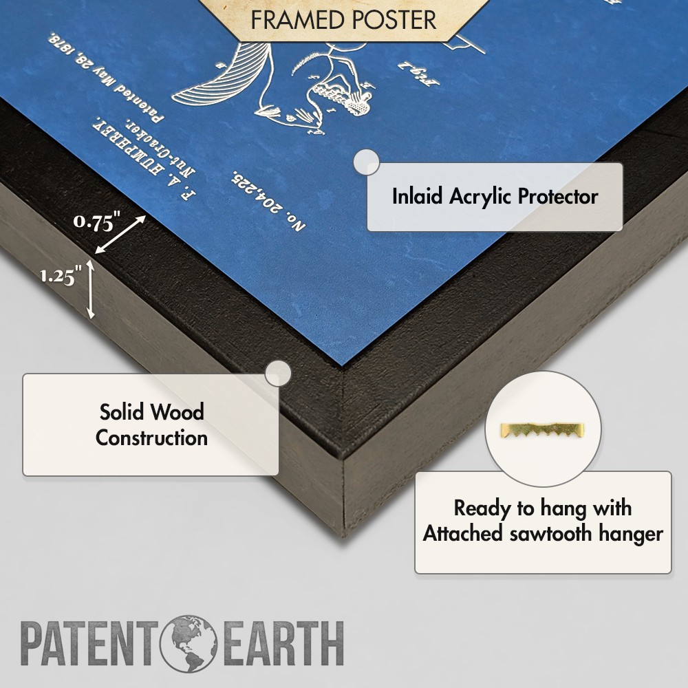 Wood Screw Patent Wall Art: Woodworking Gift, Shop Teacher, Handyman Gift