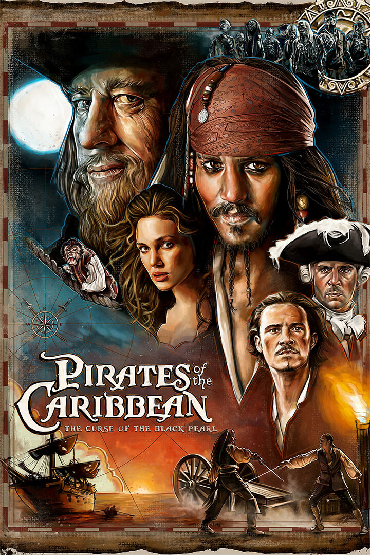 Pirates Of The Caribbean Movie Print Wall Art Home Decor – POSTER 20×30