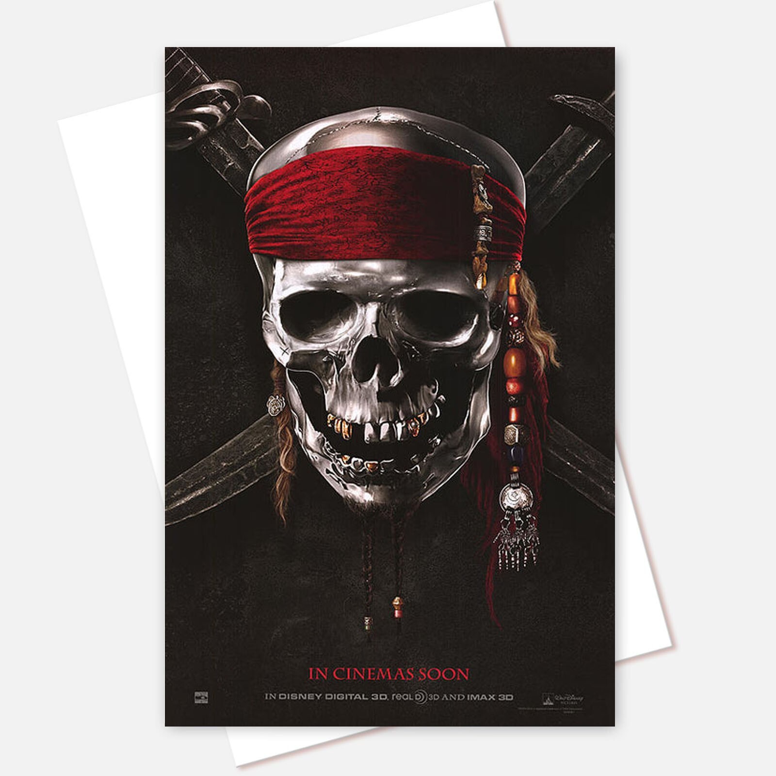 Pirates of the Caribbean: On Stranger Tides movie poster no frame