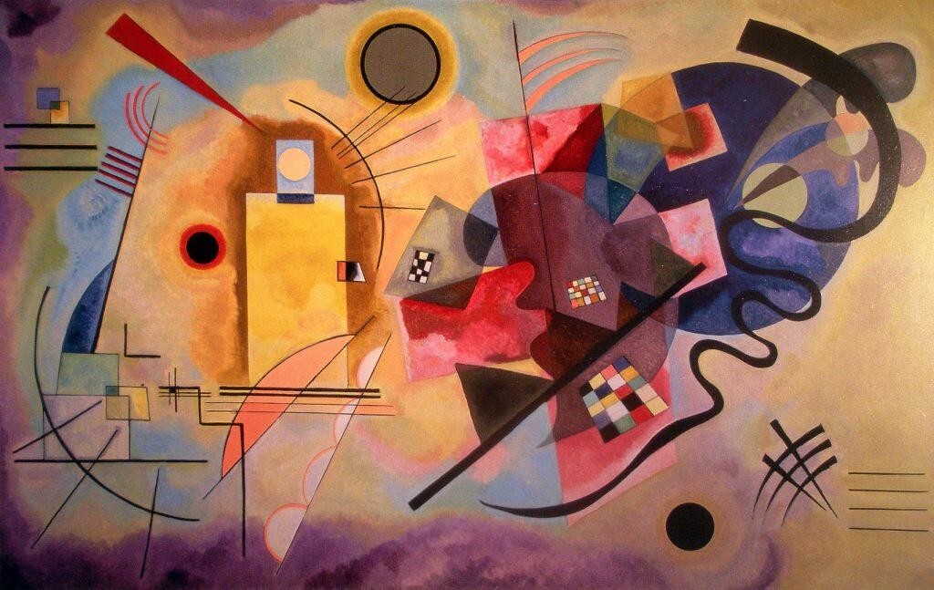 Yellow Red Blue 1925 Wassily Kandinsky Art Print – Abstract Modernist Geometric
