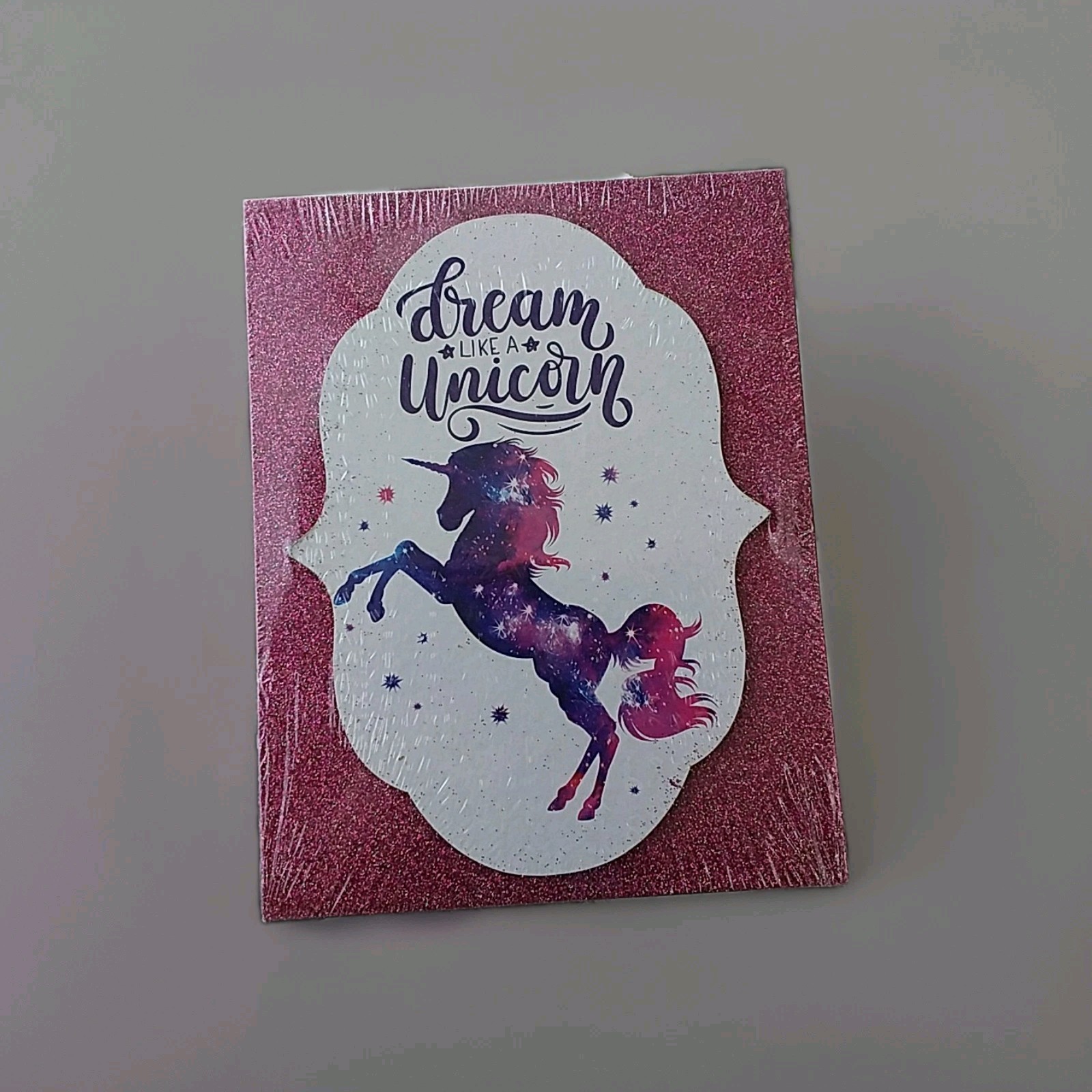 Dream Like A Unicorn 3D Glitter Box Art Decor New