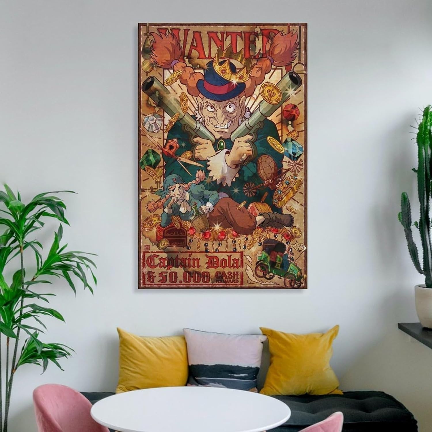 Castle in the Sky Studio Ghibli Canvas Wall Art Poster 20x30cm Bonus Gift