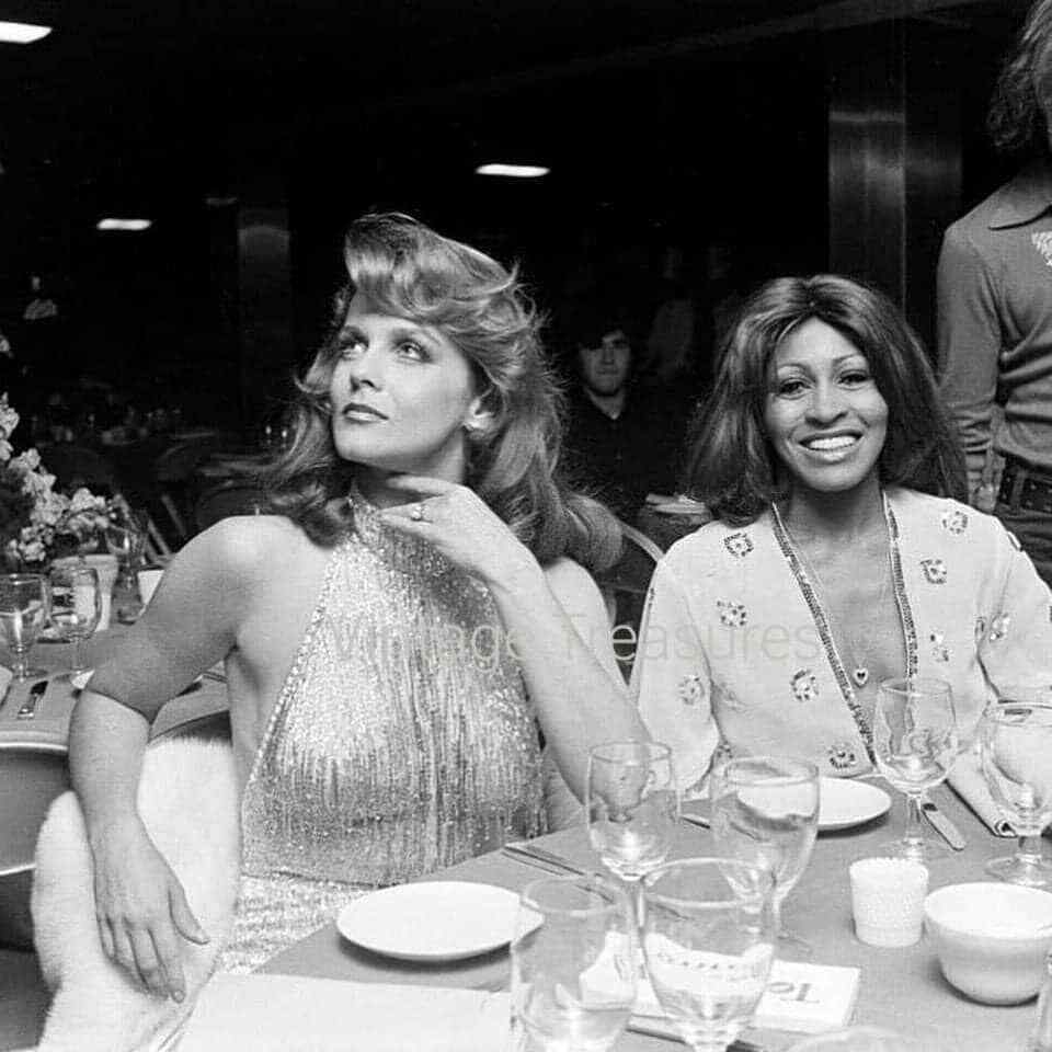 Tina Turner and Ann Margaret at the «Tommy» Movie Premiere Photo Print Poster