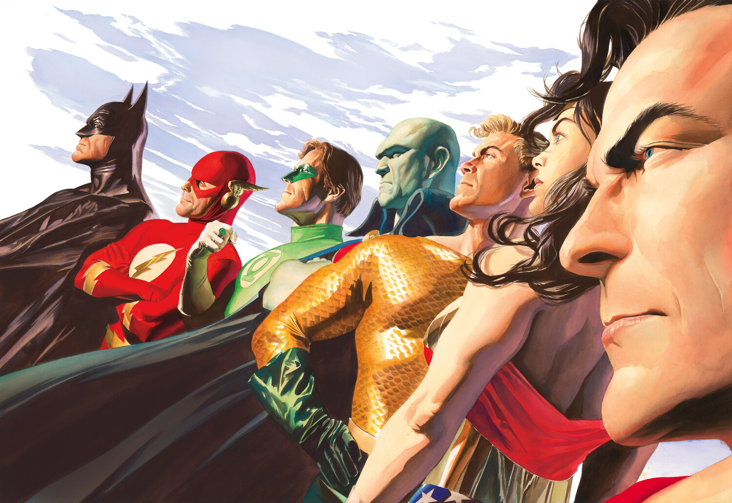 Liberty Justice JLA Limited Edition Alex Ross SIGNED Giclee Print on Canvas