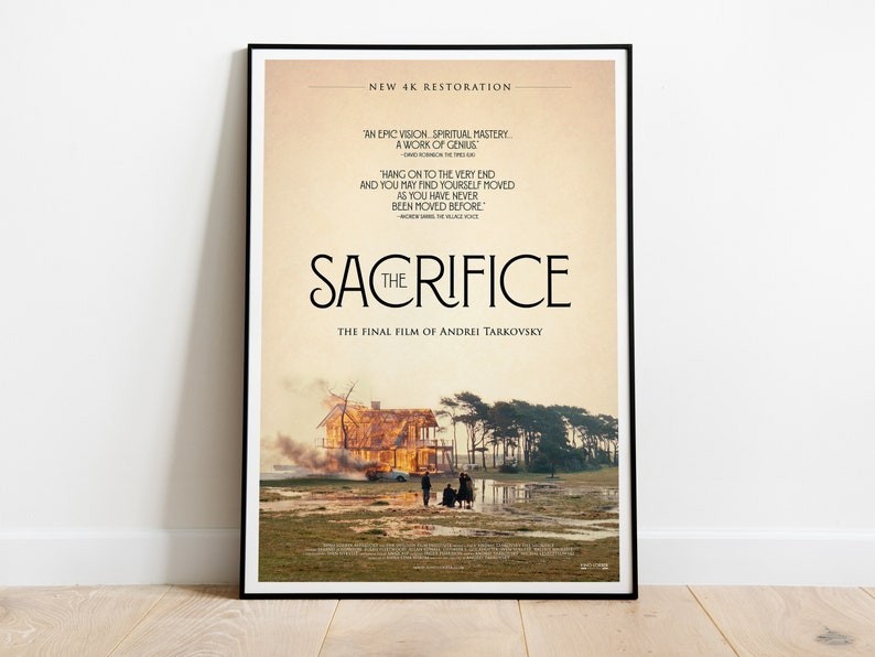 The Sacrifice, Andrei Tarkovsky, Erland Josephson, 1986 Movie Decor, No Frame
