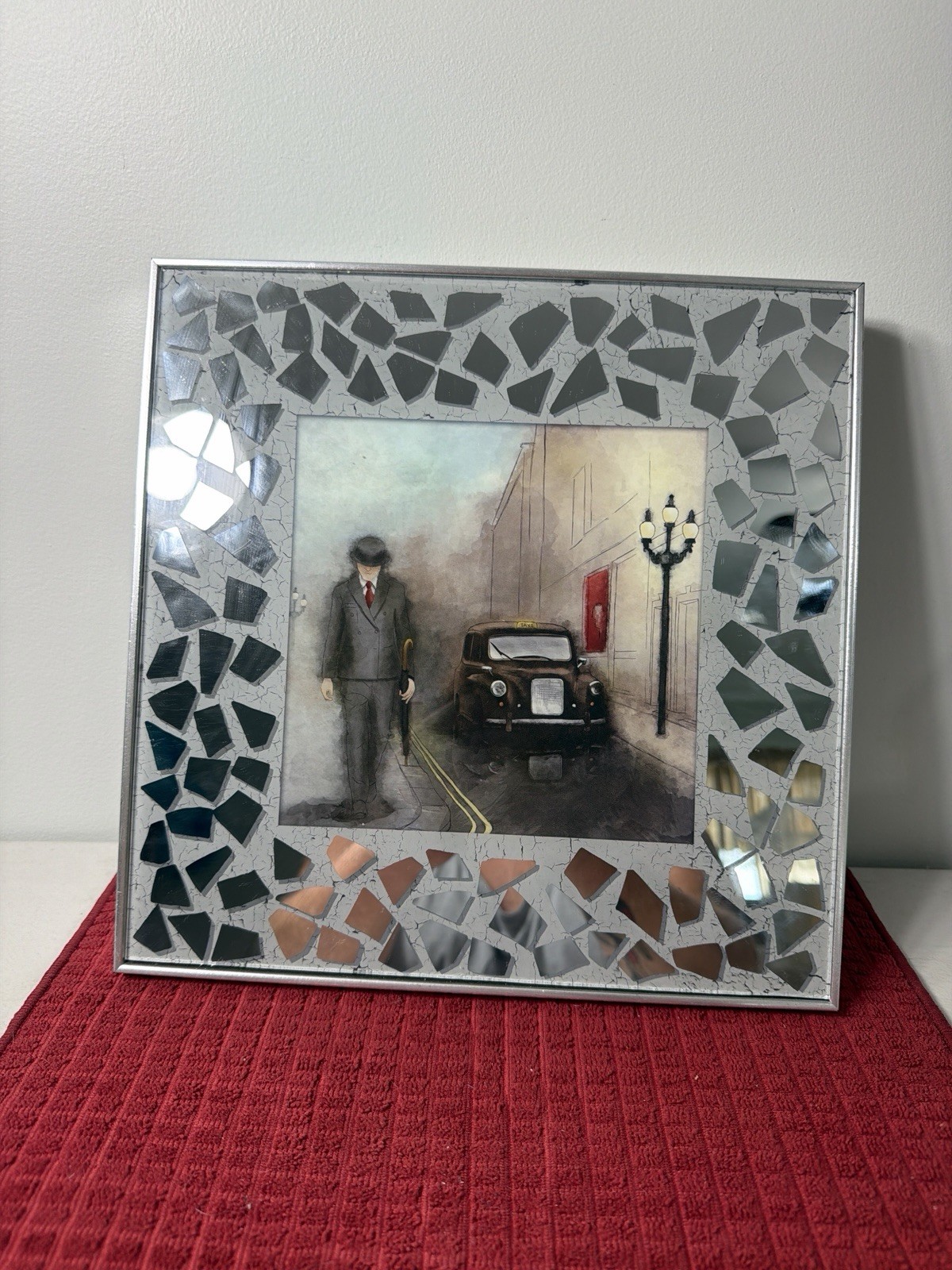 Art Deco Roaring Twenties London Street Scene mosaic Wall Art Home Decor