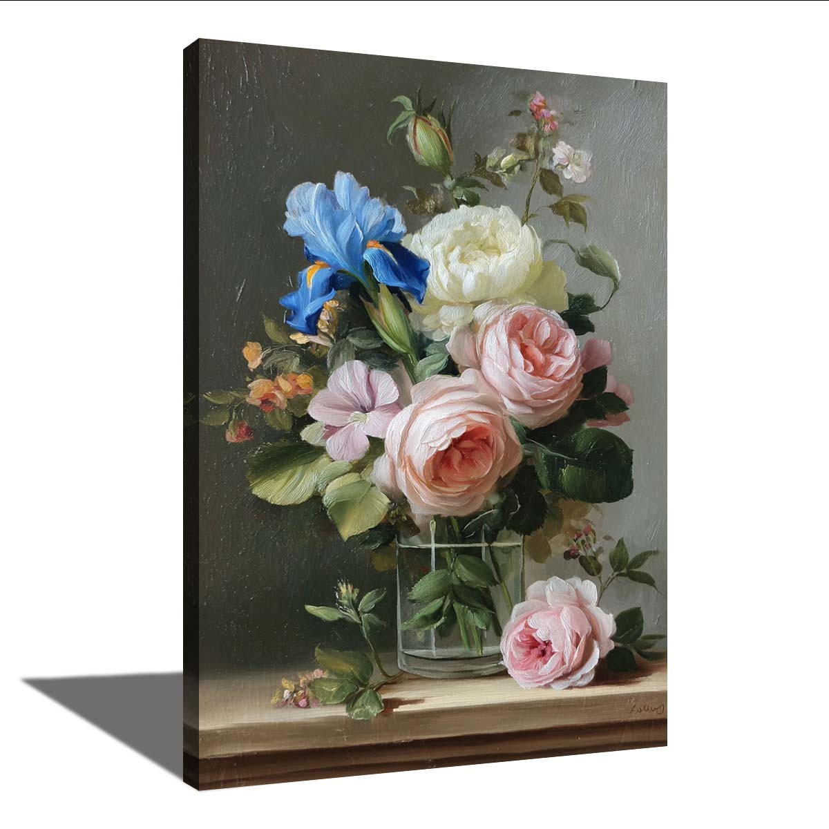 Hand Painted Oil Painting Sunflower Still Life Floral Wall Art Home Decor Canvas