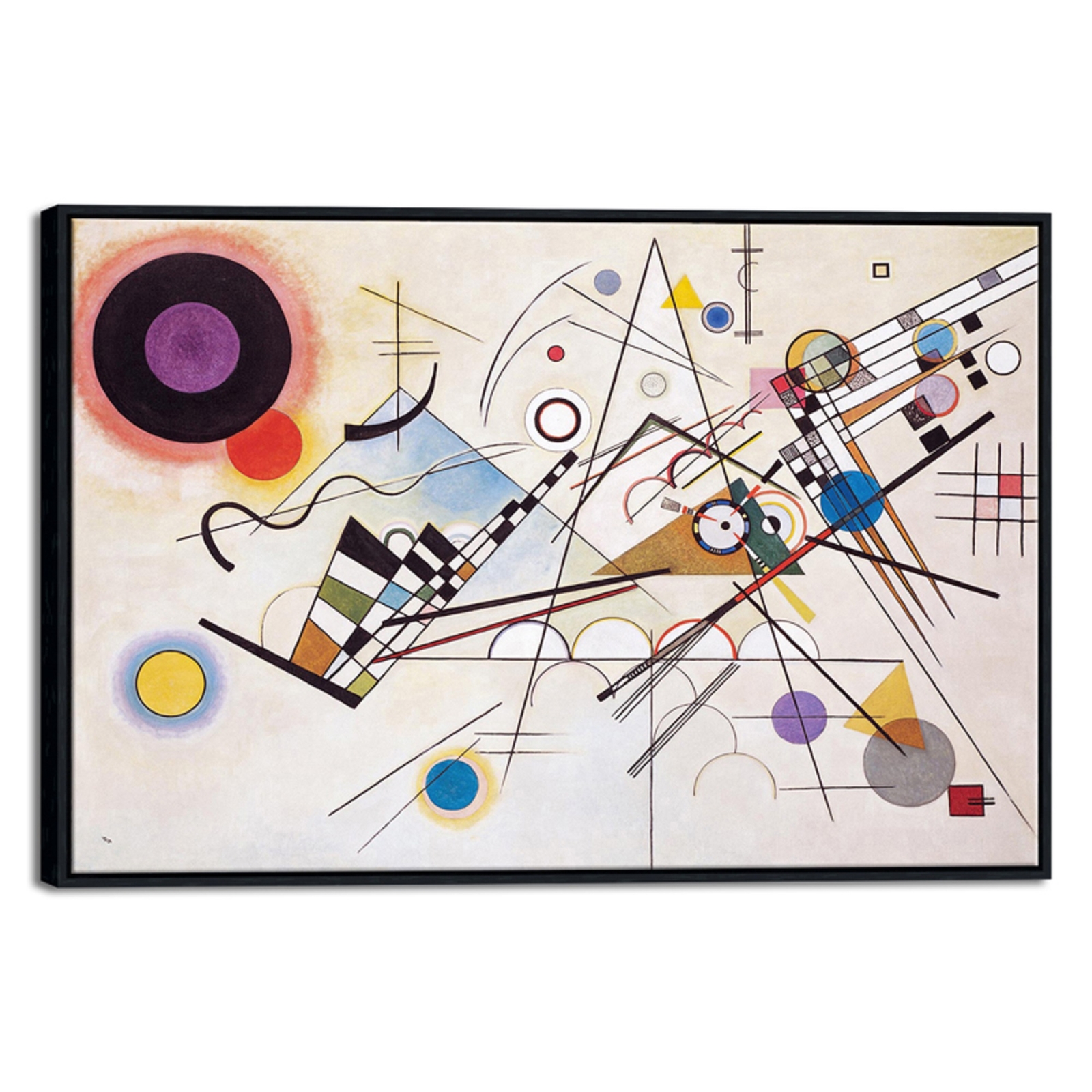 Large Framed Wassily Kandinsky Composition VIII Print of Famous Paintings Canvas