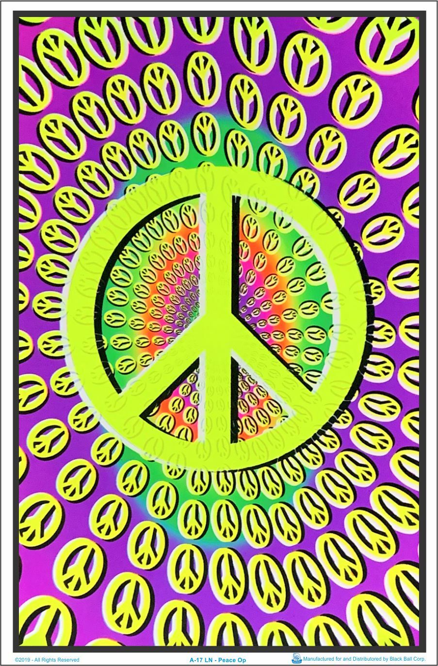 Peace Op Blacklight Poster 23 x 35