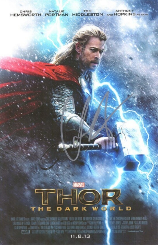 THOR THE DARK WORLD Wall Vinyl MOVIE Poster Canvas Print Removable & Reusable