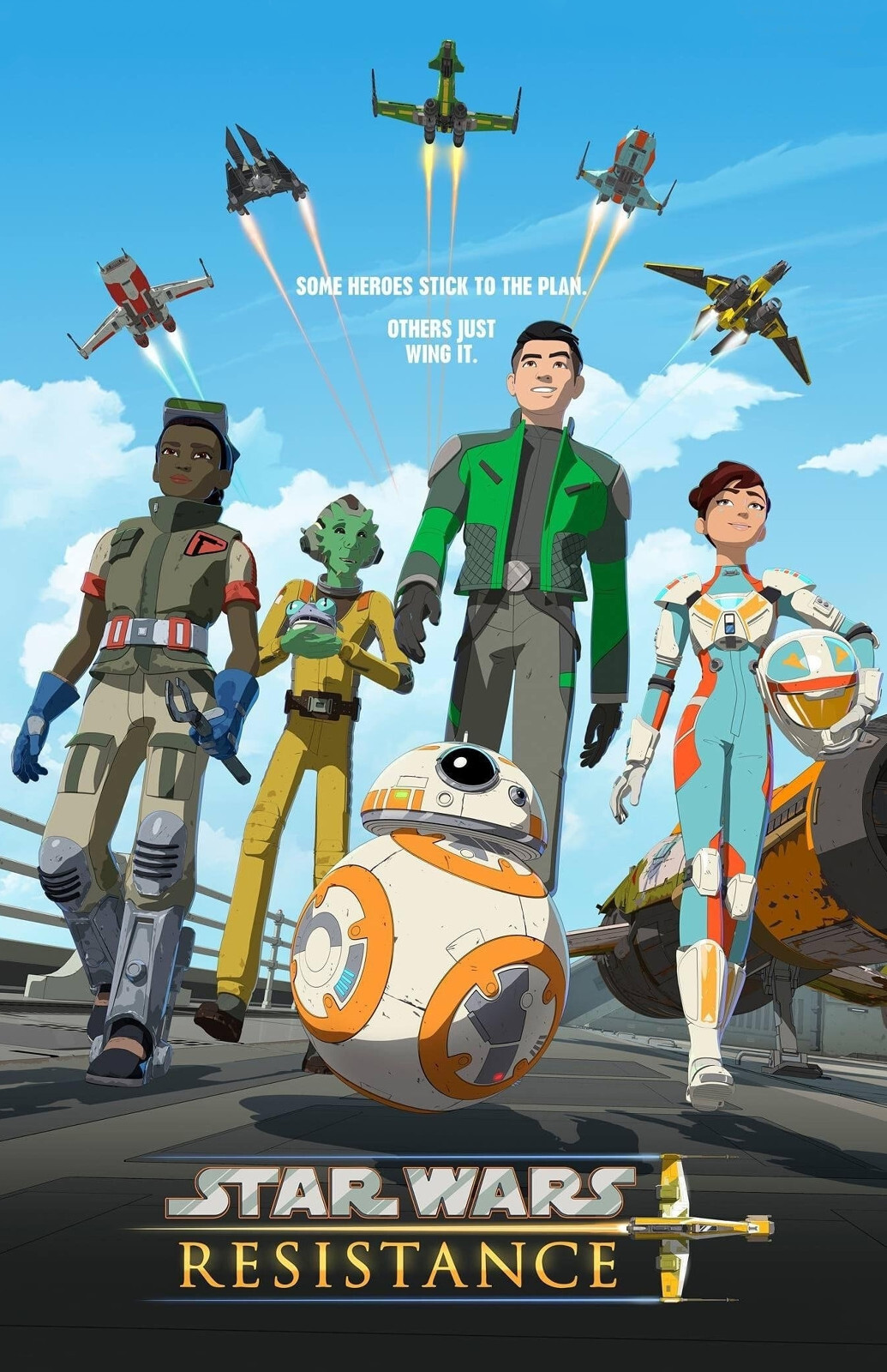 BB3447 Star Wars Resistance Show By Dave Filoni 2018 Crew Movie Poster 11×17