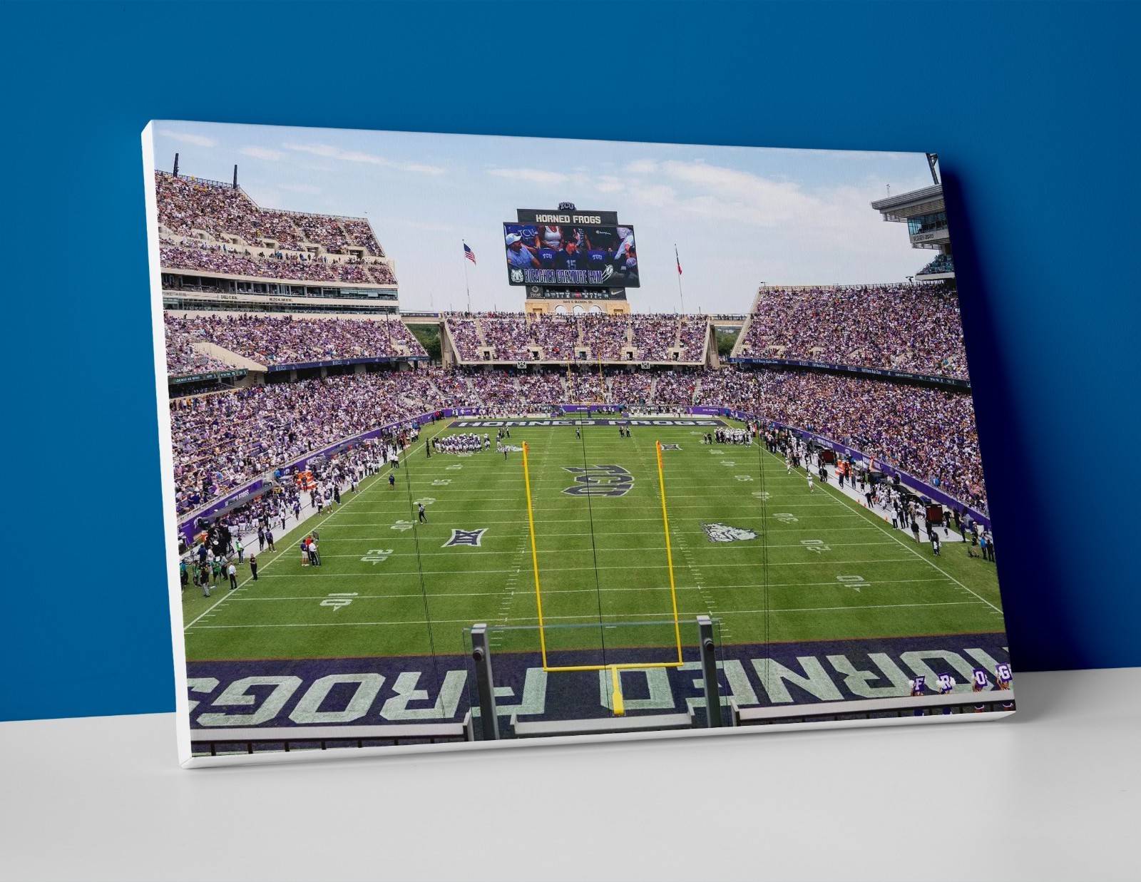 TCU Football Stadium Poster or Canvas – TCU Horned Frogs Football Wall Art Decor