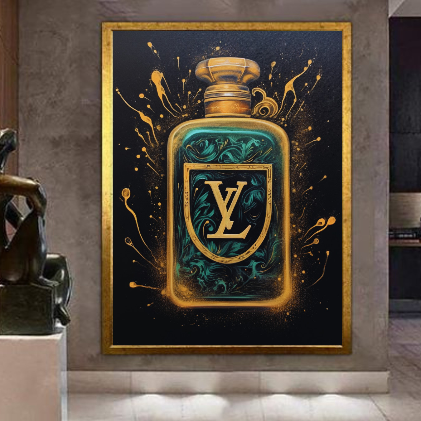 Fashion Designer Perfume Bottle Painting Digital Home Wall Art Poster Decor