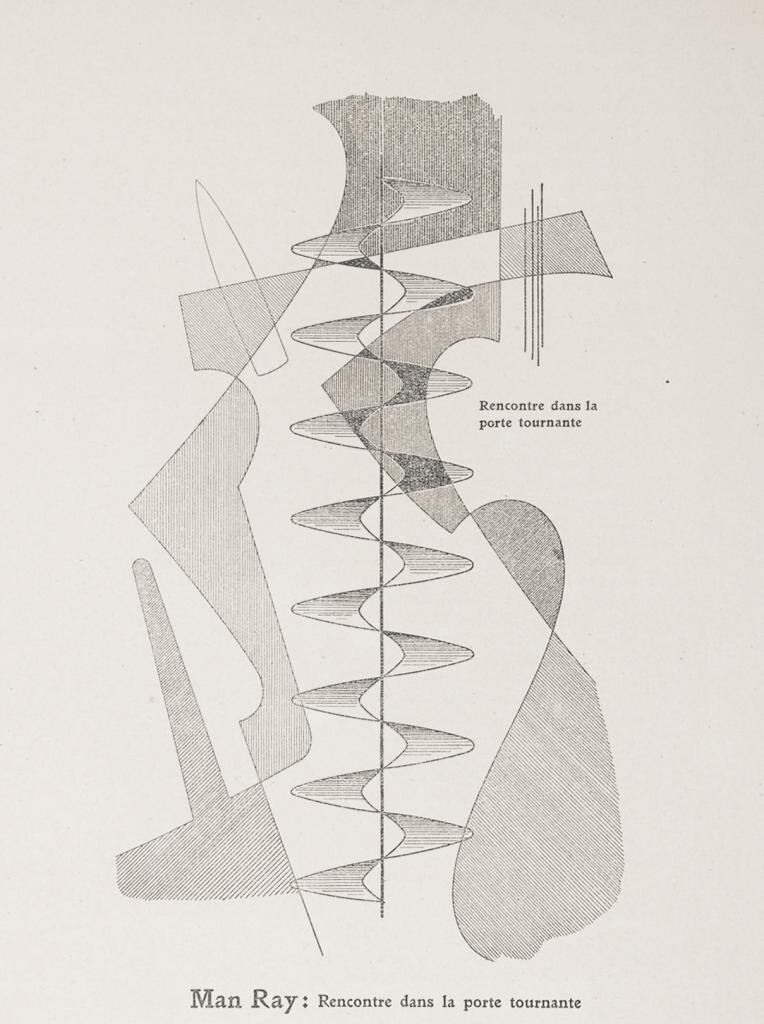 Meeting in the Revolving Door Print – Man Ray 1921 – Dada & Abstract Composition