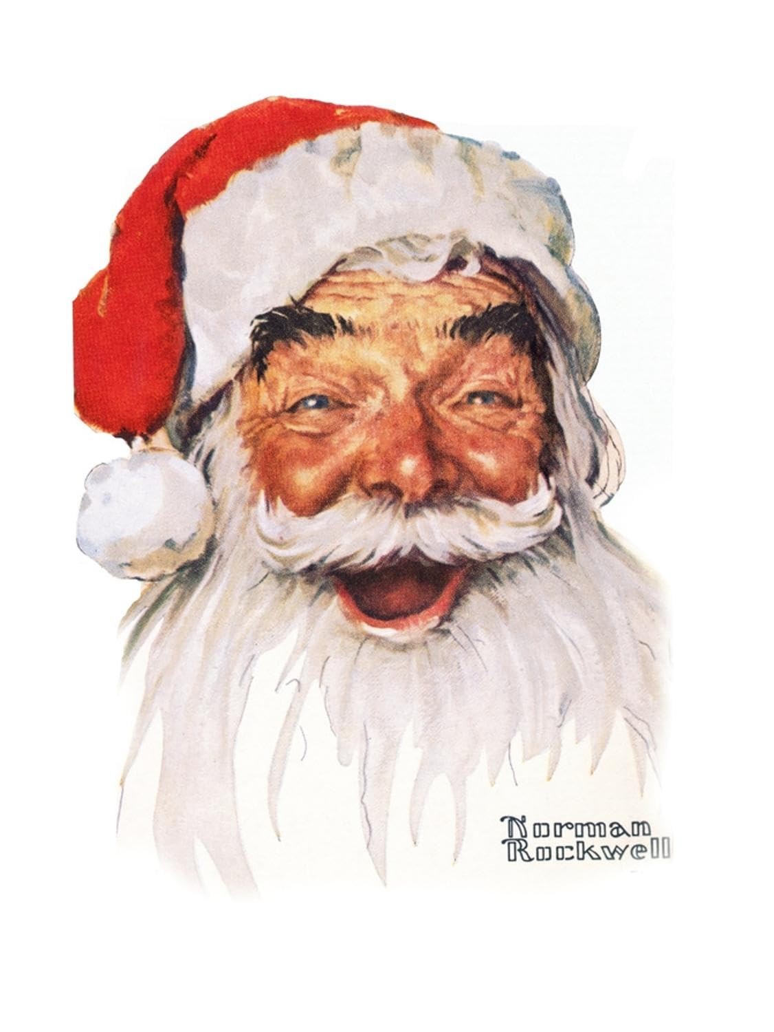 Wall Giclee Print Santa Claus by Norman Rockwell, 12″ x 16″