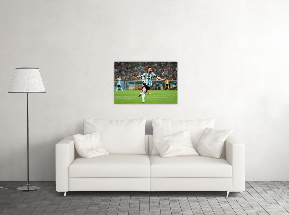 Goal Celebration Lionel Messi Argentina World Cup Fans Wall Art – POSTER 20″x30″