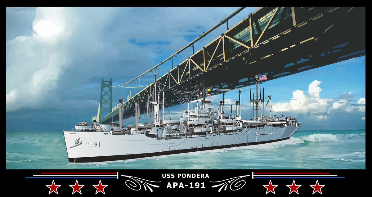 Navy Emporium USS Pondera APA-191 Art Print