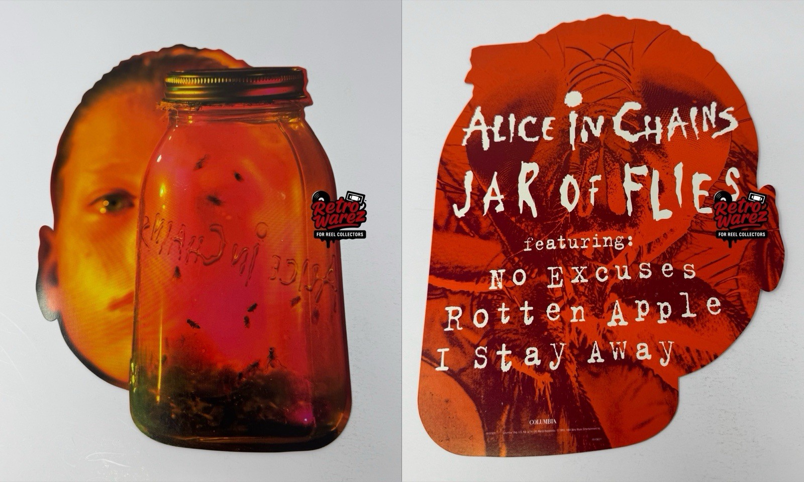 Alice In Chains Jar Of Flies Original Album Promo Die-cut Flat Poster 11.5” 1994