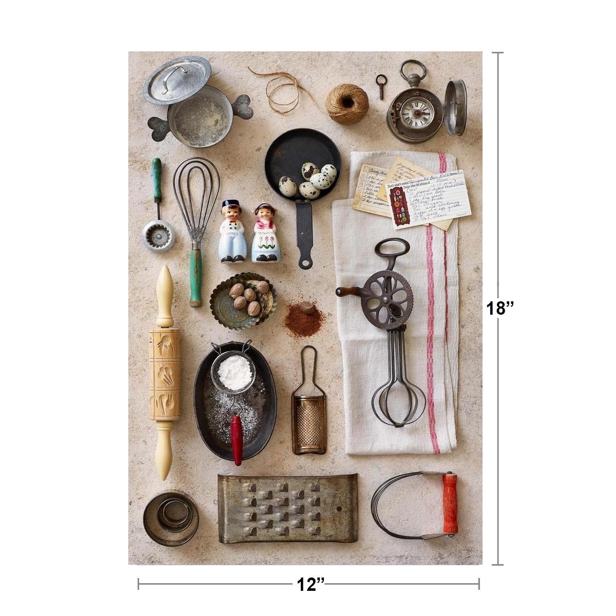 Vintage Kitchen Baking Tools Photo Art Print Poster 12×18