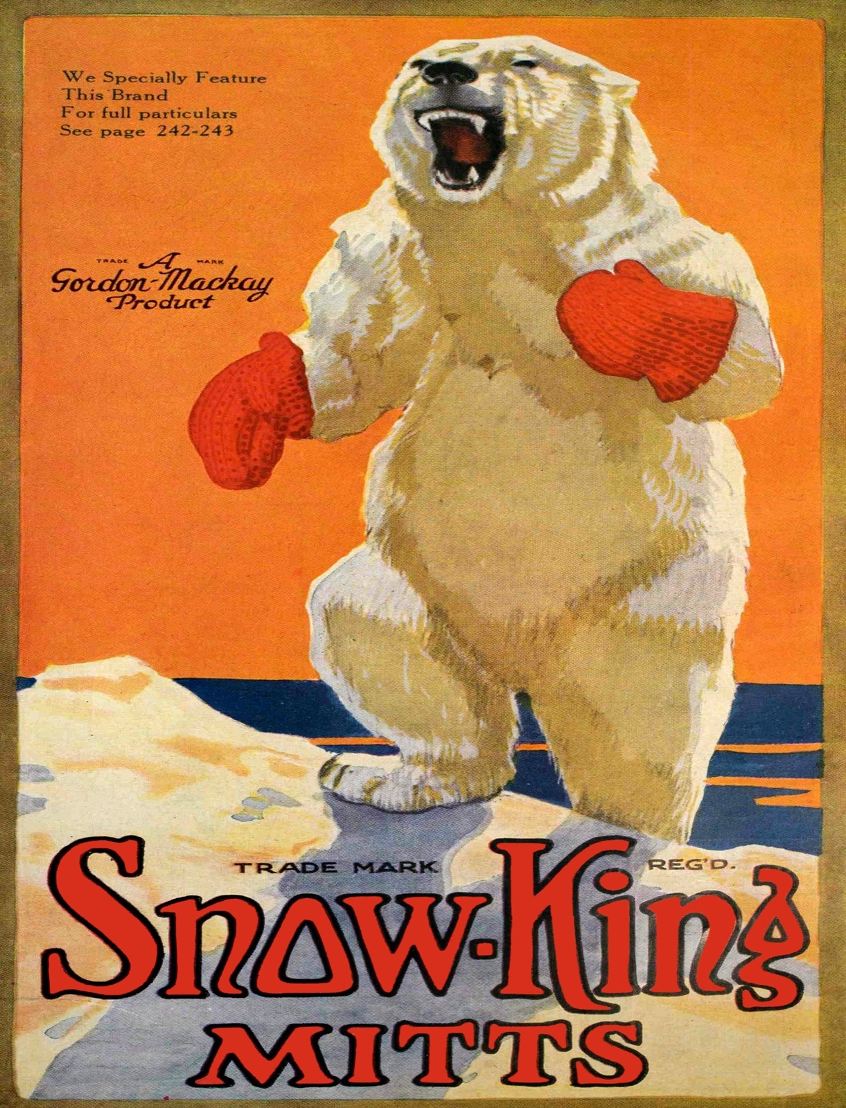 4054.Decoration POSTER.Polar bear boxer.Home School Office art wall decor