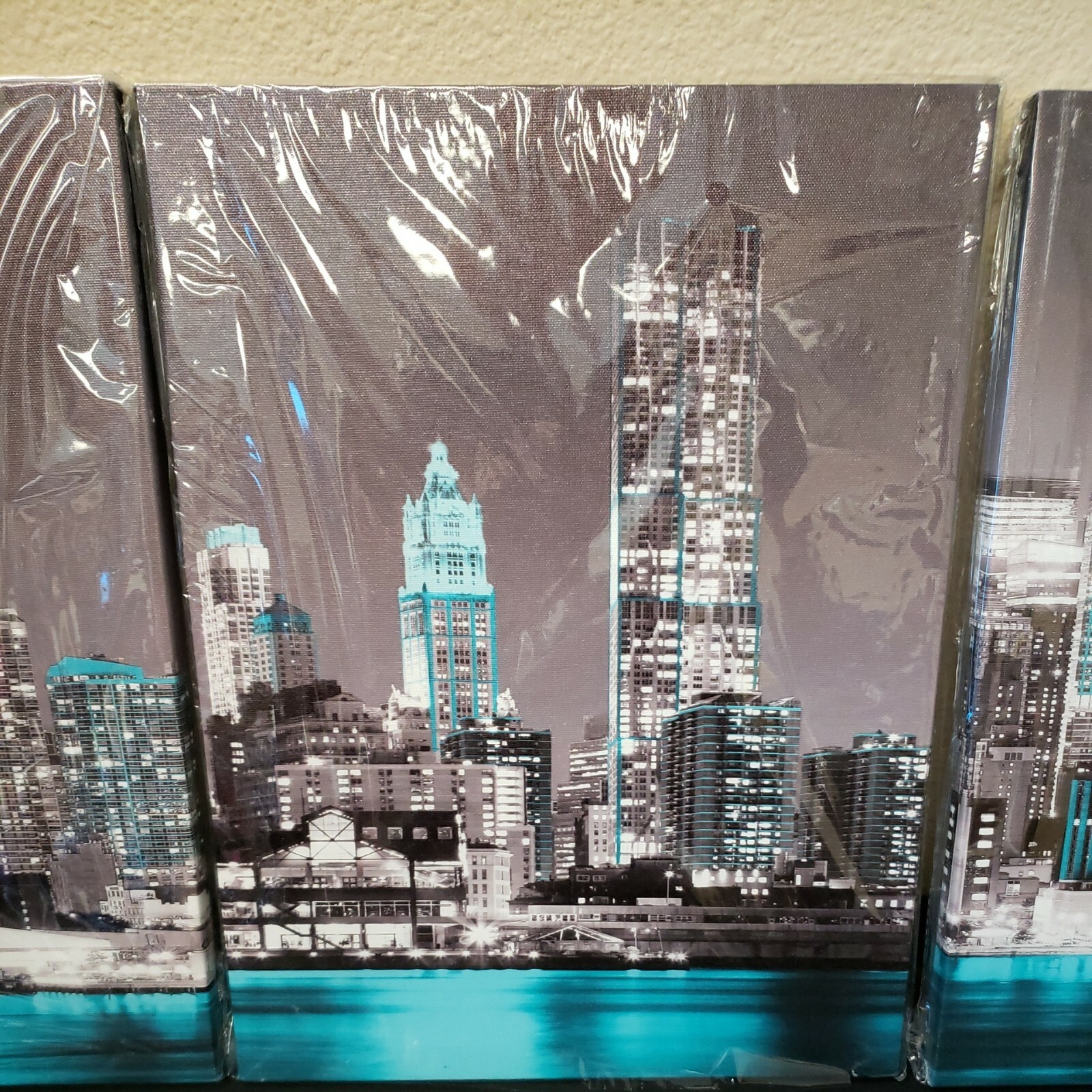 3 Pieces Canvas Architecture Wall Art Painting Canvas Modern Art (12×16″) New