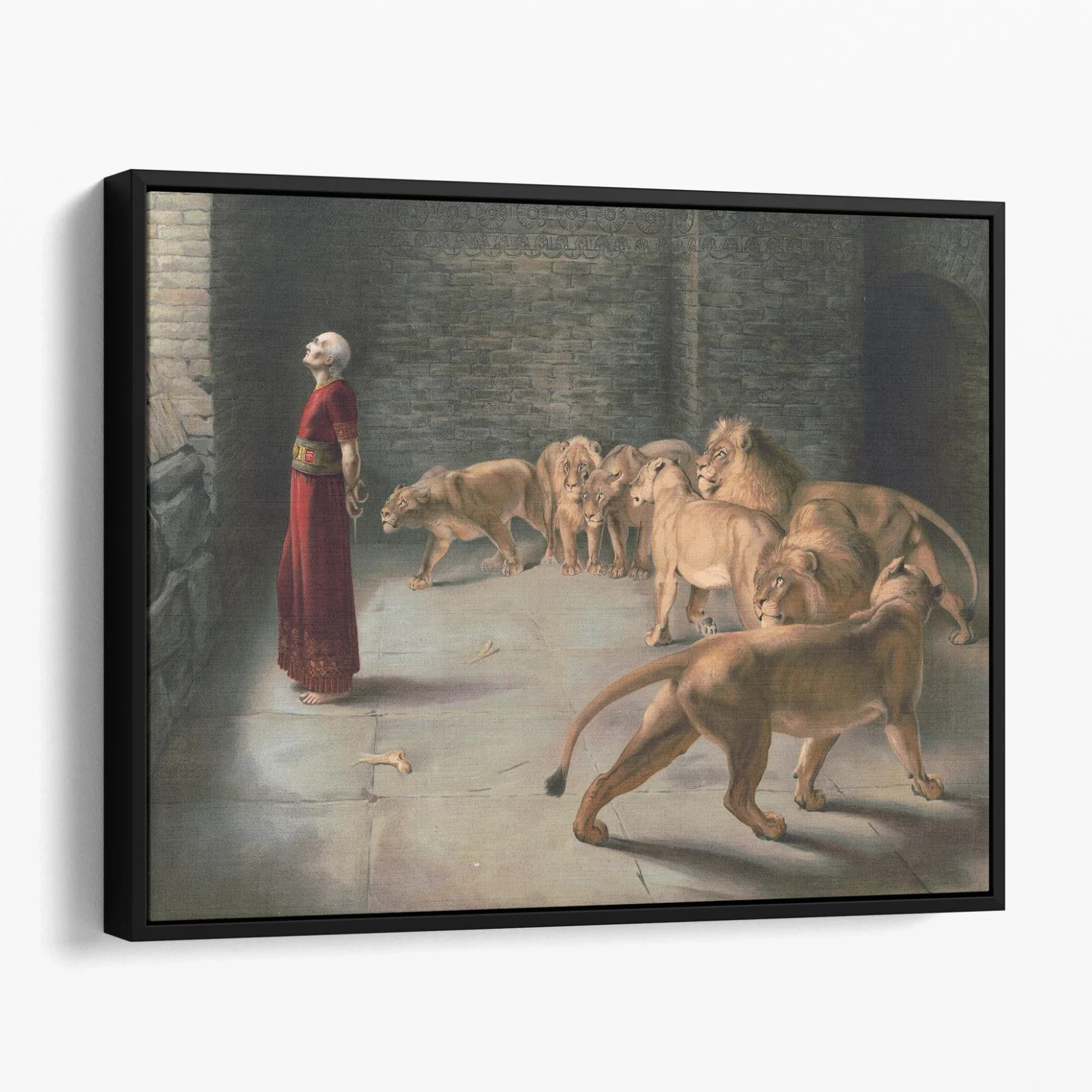 Daniel’s Answer To The King 1893 Daniel In The Lion’s Den Canvas Print Wall Art