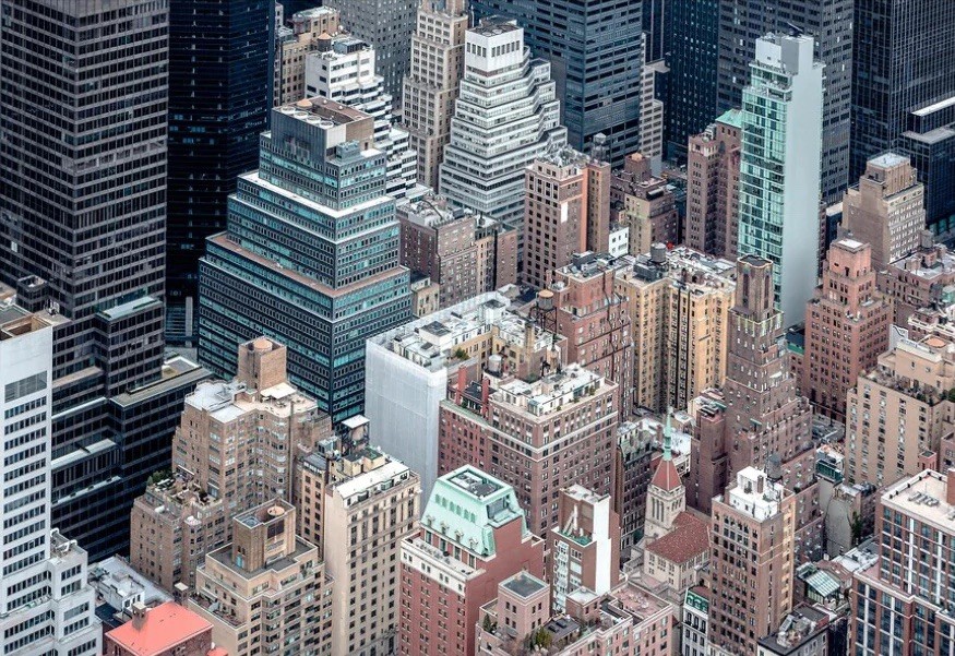 New IKEA BJORKSTA «Manhattan from Above» Canvas Print 78.75×55″ 204.798.68