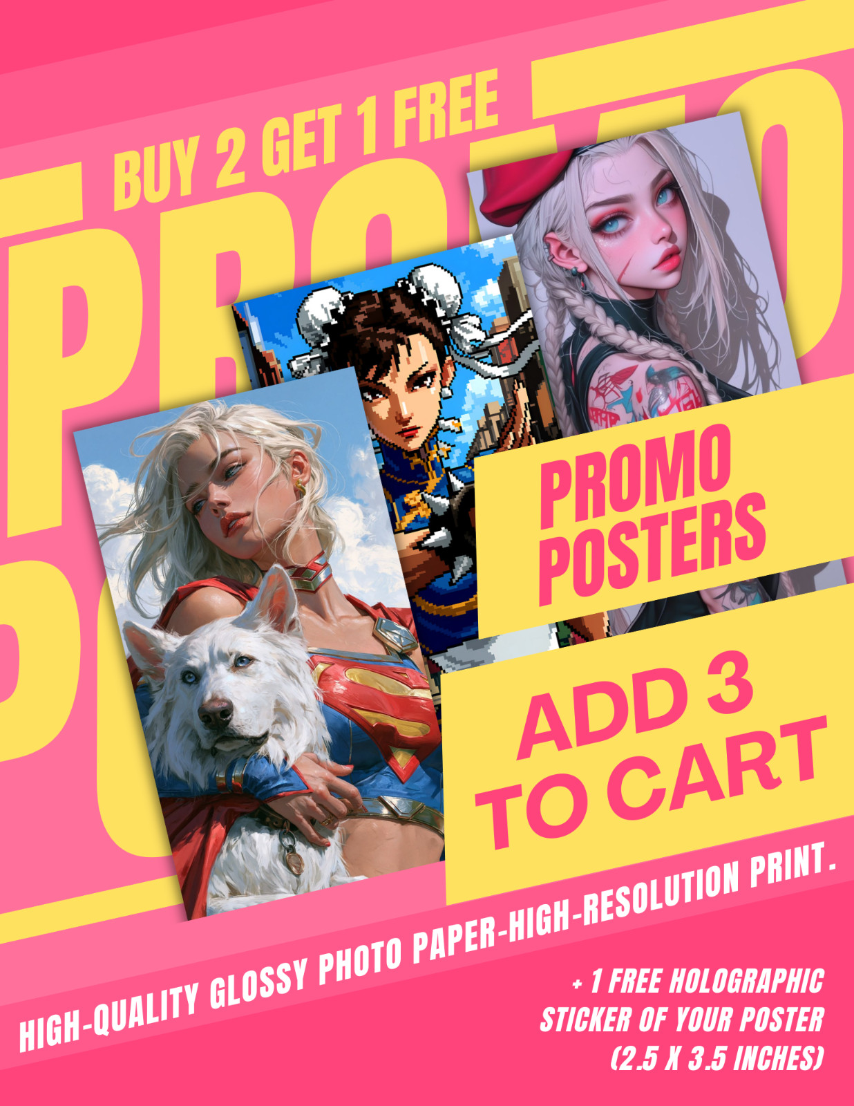 Retro Girl Vintage Pinup art print photo poster premium glossy photo paper