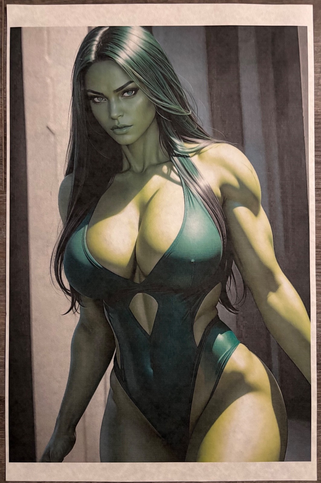 11×17 She-Hulk SEXY art print 24 lb. archival parchment